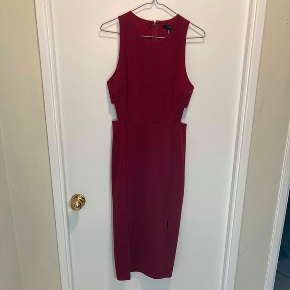 Forever 21 Dresses & Skirts - Cut-Out Red Bodycon Dress